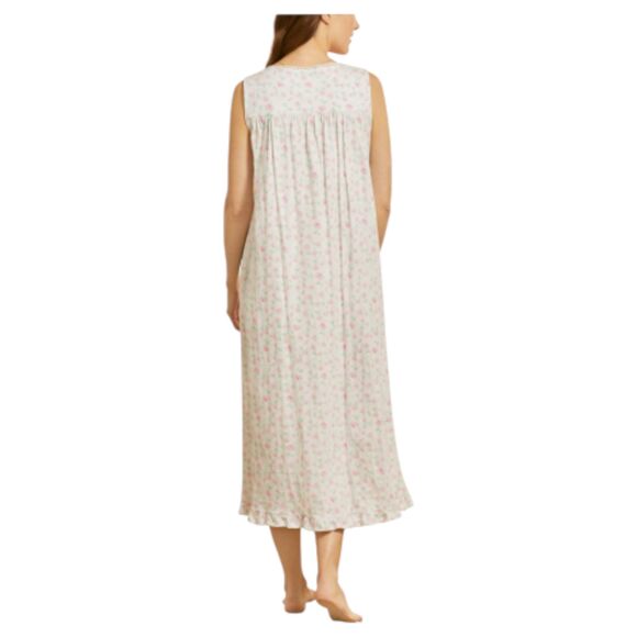 Eileen West Sleeveless Ballet Gown Pink Lace Floral Size Small - Picture 6 of 7